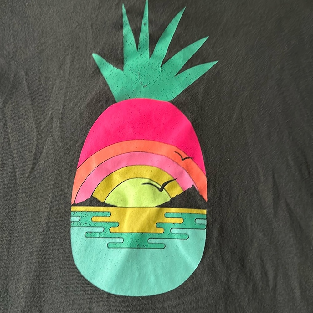 💰BOGO, 1 EQUAL OR LESSER PRICE💰Gap Kids Organic Cotton T, Gray w/ Pineapple